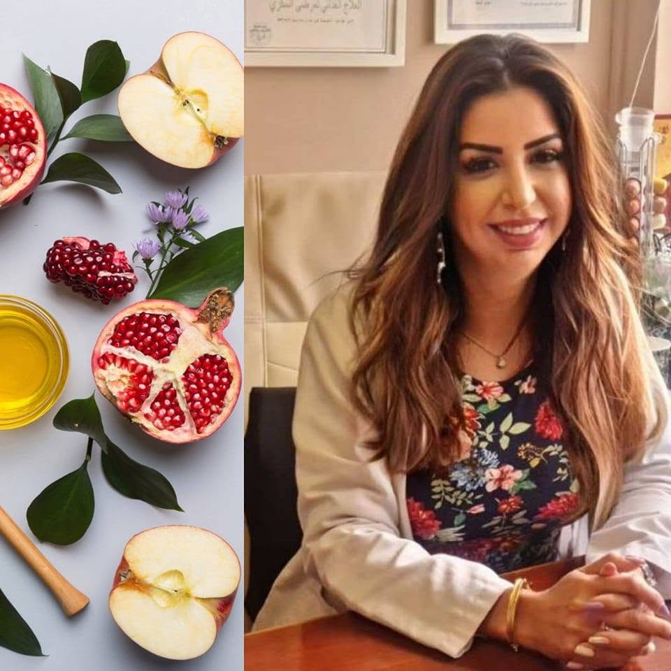 Sana Alissa, Clinical Nutritionist, at the Sana Well Care clinic in Jabal Amman